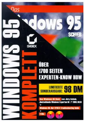 Windows 95 komplett · 1996 Buchcover: Windows 95 komplett (1996)
