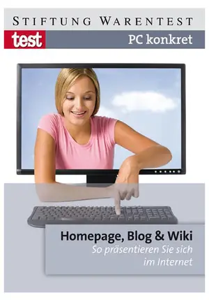 Homepage, Blog und Wiki · 2008 Buchcover: Homepage, Blog und Wiki (2008)
